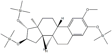 2-Methoxy-3,16α,17β-tris(trimethylsiloxy)-1,3,5(10)-estratriene 结构式