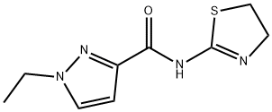 1H-Pyrazole-3-carboxamide,N-(4,5-dihydro-2-thiazolyl)-1-ethyl-(9CI),515829-91-1,结构式