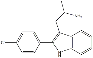 2-(p-Chlorophenyl)-α-methyl-1H-indole-3-ethanamine,52018-88-9,结构式