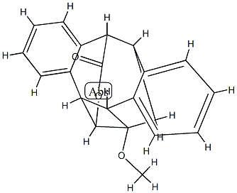 1,2,2a,7,8,12b-ヘキサヒドロ-2-メトキシ-1,8-(エポキシメタノ)-2,7-メタノジベンゾ[a,e]シクロブタ[c]シクロオクテン-13-オン 化学構造式