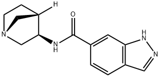 1H-Indazole-6-carboxamide,N-(1R,3R,4S)-1-azabicyclo[2.2.1]hept-3-yl-(9CI) Struktur