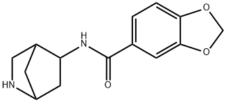 1,3-Benzodioxole-5-carboxamide,N-2-azabicyclo[2.2.1]hept-5-yl-(9CI),521279-76-5,结构式
