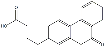 9,10-DIHYDRO-GAMMA-OXO-2-PHENANTHRENE-BUTYRIC ACID) 结构式