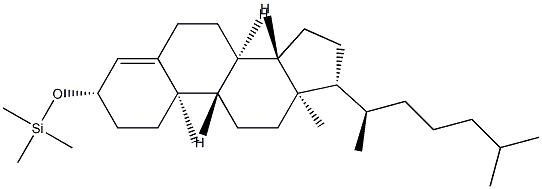 3β-[(トリメチルシリル)オキシ]コレスタ-4-エン 化学構造式