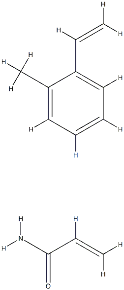 2-Propenamide, polymer with ethenylmethylbenzene Structure