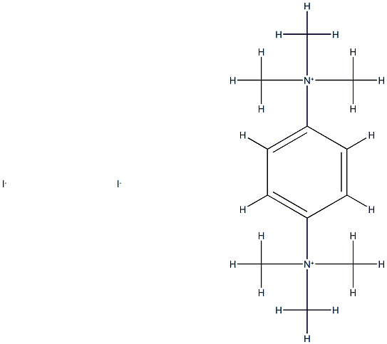 AMMONIUM, p-PHENYLENEBIS(TRIMETHYL-, DIIODIDE Structure