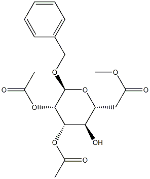 Benzyl α-D-mannopyranoside 2,3,6-triacetate Struktur