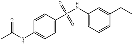 4-(3-Ethylphenylsulfamoyl)acetanilide, 97% 化学構造式