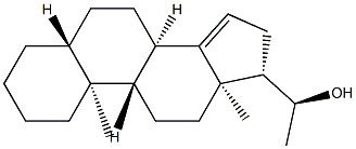 (20S)-5α-Pregn-14-en-20-ol Structure