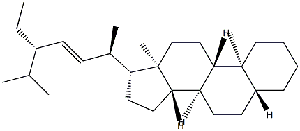 (22E)-5α-Stigmast-22-ene Struktur