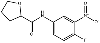 2-Furancarboxamide,N-(4-fluoro-3-nitrophenyl)tetrahydro-(9CI) 化学構造式