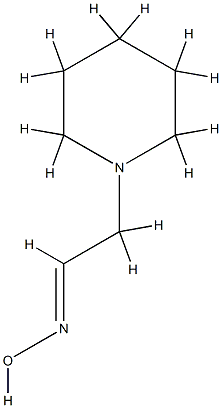 1-Piperidineacetaldehyde,oxime,[C(E)]-(9CI) Structure