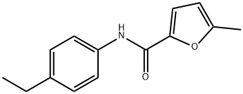 2-Furancarboxamide,N-(4-ethylphenyl)-5-methyl-(9CI) 化学構造式