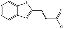 2-Propenoylchloride,3-(2-benzothiazolyl)-(9CI) Structure