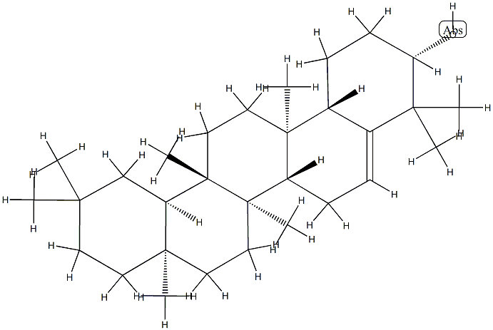 グルチナ-5-エン-3β-オール 化学構造式