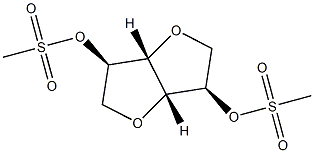 2-O,5-O-ビス(メチルスルホニル)-1,4:3,6-ジアンヒドロ-D-イジトール 化学構造式