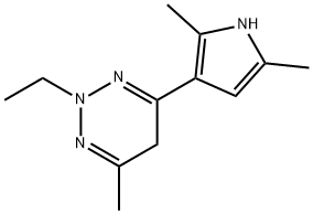 1,2,3-Triazine,4-(2,5-dimethyl-1H-pyrrol-3-yl)-2-ethyl-2,5-dihydro-6-methyl-(9CI) 结构式