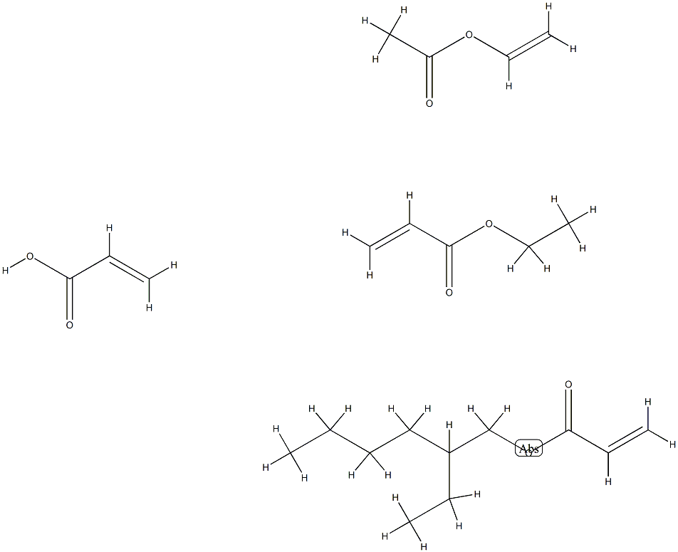 2-Propenoic acid, polymer with ethenyl acetate, 2-ethylhexyl 2-propenoate and ethyl 2-propenoate|