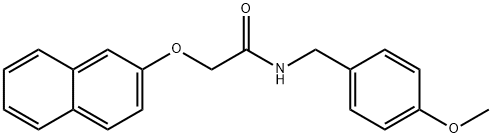 N-(4-methoxybenzyl)-2-(2-naphthyloxy)acetamide Structure