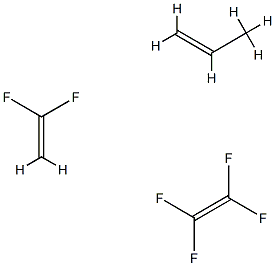 POLY(TETRAFLUOROETHYLENE-CO-VINYLIDENE F LUORIDE-CO-PROPYLENE) Struktur