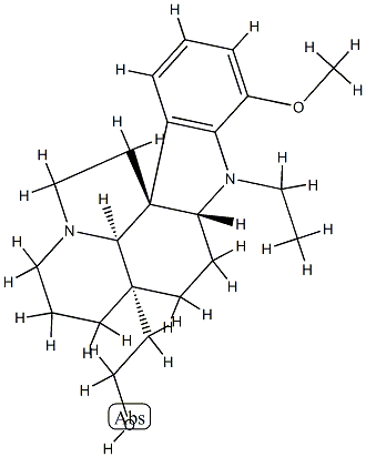 1-エチル-17-メトキシアスピドスペルミジン-21-オール 化学構造式