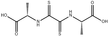 N,N'-ビス(1-カルボキシエチル)エタンビスチオアミド 化学構造式