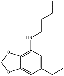 1,3-Benzodioxol-4-amine,N-butyl-6-ethyl-(9CI) 结构式