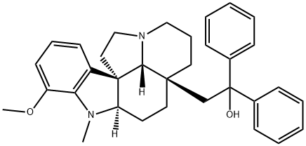 17-Methoxy-1-methyl-21,21-diphenylaspidospermidin-21-ol,55103-34-9,结构式