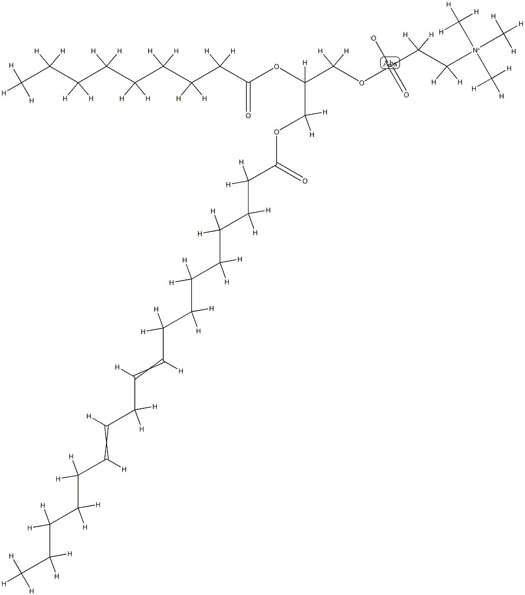 卵磷脂(大豆) 结构式