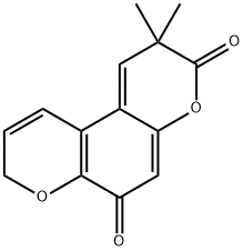 2,2-Dimethylbenzo[1,2-b:4,3-b']dipyran-3,6(2H,8H)-dione,55256-11-6,结构式