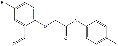 2-(4-bromo-2-formylphenoxy)-N-(4-methylphenyl)acetamide 化学構造式