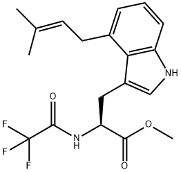 55334-65-1 4-(3-Methyl-2-butenyl)-Nα-(trifluoroacetyl)-L-tryptophan methyl ester