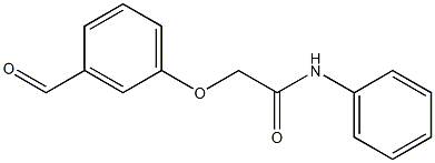 2-(3-formylphenoxy)-N-phenylacetamide 化学構造式