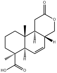 (4aR,7S)-7,10aβ-Dimethyl-2-oxo-1,4,4a,6aα,7,8,9,10,10a,10bα-decahydro-2H-naphtho[2,1-c]pyran-7-carboxylic acid|