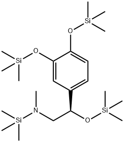 N-[(R)-2-[3,4-Bis[(trimethylsilyl)oxy]phenyl]-2-[(trimethylsilyl)oxy]ethyl]-N,α,α,α-tetramethylsilanamine,55429-87-3,结构式