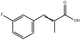 2-Propenoic acid, 3-(3-fluorophenyl)-2-Methyl-,55507-43-2,结构式