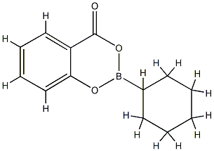 2-Cyclohexyl-4H-1,3,2-benzodioxaborin-4-one Struktur