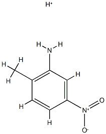 Benzenamine,  2-methyl-5-nitro-,  conjugate  monoacid  (9CI) 结构式