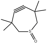 4,5-Didehydro-2,3,6,7-tetrahydro-3,3,6,6-tetramethylthiepin 1-oxide Struktur