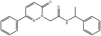 N-(α-Methylbenzyl)-6-oxo-3-phenyl-1(6H)-pyridazineacetamide 结构式