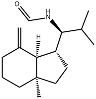 N-[(S)-2-Methyl-1-[(1R,7aα)-octahydro-3aα-methyl-7-methylene-1H-inden-1-yl]propyl]formamide Struktur