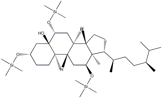 3β,6β,12α-Tris[(trimethylsilyl)oxy]-5α-ergostan-5-ol|