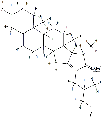 3β,26-Dihydroxy-16,23-cyclocholesta-5,16(23)-dien-22-one,561-98-8,结构式
