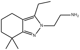 2H-Indazole-2-ethanamine,3-ethyl-4,5,6,7-tetrahydro-7,7-dimethyl-(9CI) Structure