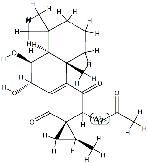 56197-49-0 (2S,1S,3'R,4'bS,8'aS,9'S,10'S)-3'-Acetoxy-4'b,5',6',7',8',8'a,9',10'-octahydro-9',10'-dihydroxy-2,4'b,8',8'-tetramethylspiro[cyclopropane-1,2'(1'H)-phenanthrene]-1',4'(3'H)-dione