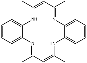 2,4,9,11-Tetramethyl-6,7:13,14-bis[1,3]butadieno-1,5,8,12-tetraazacyclotetradecane-1,3,6,8,10,13-hexene Structure
