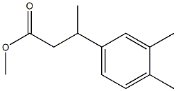 β,3,4-Trimethylbenzenepropanoic acid methyl ester Structure