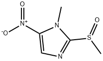 1-甲基-2-(甲亚磺酰基)-5-硝基-1H-咪唑 结构式