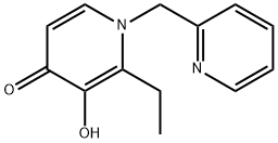 4(1H)-Pyridinone,2-ethyl-3-hydroxy-1-(2-pyridinylmethyl)-(9CI) Structure