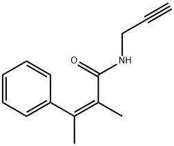 (Z)-α,β-Dimethyl-N-(2-propynyl)cinnamamide,56605-06-2,结构式
